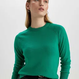 DeFacto Round Neck Acrylic Pullover-picture-10