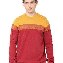 Celio Colourblocked Cotton Pullover-picture-53