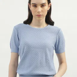 United Colors of Benetton Women Cable Knit Cotton Pullover-picture-43