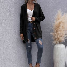 Stylecast X KPOP Women Ribbed Longline Cardigan Sweater-image-97