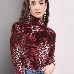 BAESD Animal Self Design High Neck Velour Pullover-image-39