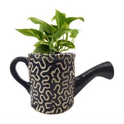INDIA MEETS INDIA Black Ceramic Pot Planter-image-35