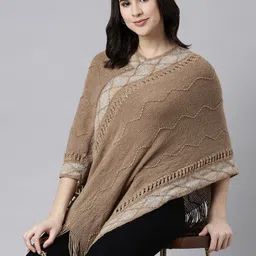 SHOWOFF Women Chevron Poncho-image-12