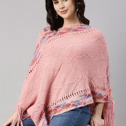 SHOWOFF Women Chevron Poncho-image-13