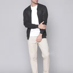 Bruun & Stengade Men Charcoal Grey Front-Open Sweater image 2