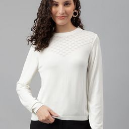 Latin Quarters Open Knit Long Sleeves Pullover-image-15