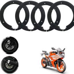 sunriders Bike Wheel Cover 17 Inch For Ktm RC 200 Black Half Pack of 4 Pc Wheel Cover For NA NA-picture-11