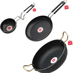 Superior Quality Pack of 3, Fry Pan 20 cm diameter 0.75 L capacity-image-91