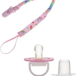 (COP-24) Baby soother with chain 1Pcs Baby Pacifier Clips Children For Baby Present Baby Clip Nipple Clips Newborn Dummy Holder For Teethers (pack of 1) Soother-11
