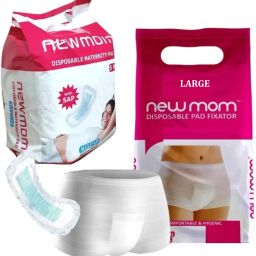 Combo Value Packs of 5 pcs Panty Pad Large Fixator + 5 pcs Maxi Maternity Sanitary Pad-image-54