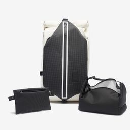 Urban Walking Water Resistant Backpack 27 L - Cotton White-image-6