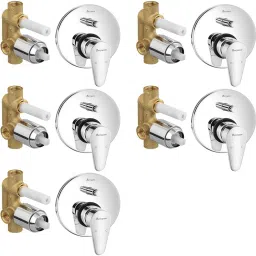 Uno concealed Diverter Body with Concealed Upper Part set of 5 pic 011 Uno Diverter with upper trim | Hot and Cold water Mixer | Complete set Diverter Faucet-30