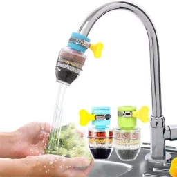 Purifier Filter Faucet 6 Layer Carbon Activated Dust Chlorine Remover PACK OF 1 Faucet Mount-24