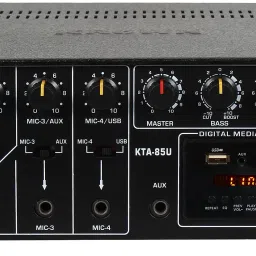ke krown KTA-85U PA Amplifier with Bluetooth, USB Player, 4 Mic Input 80 W AV Power Amplifier image 4