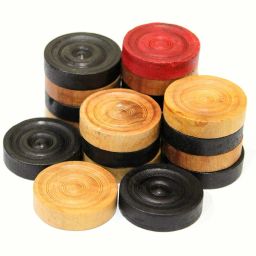 ™Wooden 24 Carrom Coins goti with 1 Striker Carrom Pawns-picture-25
