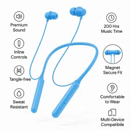 D59 Upto 40H Playtime*, ENC, Fast Charging Dual Pairing Neckband Bluetooth Headset-image-87