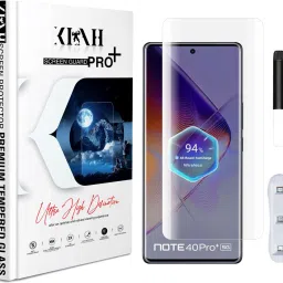 KLAH Edge To Edge Tempered Glass for Infinix Note 40 Pro Plus 5G, Borderless UV Glass Protection-picture-28
