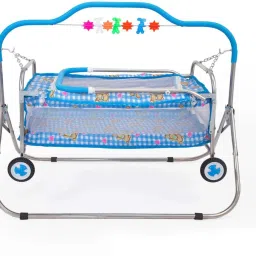 New born baby cradle With Swing bassinet Cum Stroller-14