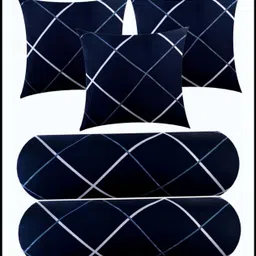 jai shri 3 CUSHION 2 BOLSTER Microfibre Geometric Bolster Pack of 5-picture-36