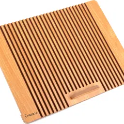 Casewilla Adjustable, Multi-Angle, Foldable, Eco-Friendly for Upto 17 inches laptop Louver A-01 Wooden Laptop Stand-picture-25