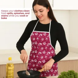 cleansia PVC Home Use Apron - Free Size image 2