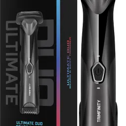 Trimfinity Ultimate Duo Beard & Body Trimmer | Dual Head | USB-C Fast Charge | Waterproof Fully Waterproof Body Groomer 90 min Runtime 5 Length Settings-27