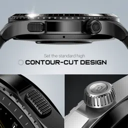 noise NoiseFit Origin Smartwatch with Bluetooth Calling (37.08mm AMOLED Display, 3ATM Water Resistant, Midnight Black Strap) image 2