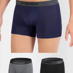 Pack of 3 Micro Modal Stretch Anti-Bacterial Solid Men Trunk-image-93
