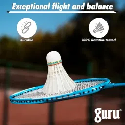 guru Feather Shuttlesock High Speed Feather Shuttle - White image 3