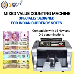 Security Store Advanced Mix Value Note Counting with Fake Detection- Japanese Color Sensor Note Counting Machine image 2