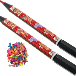 (2 Pencil Pichkari+200 Water Balloon) Holi Pichkari for Kids Holi & Pool Party Water Gun-image-80