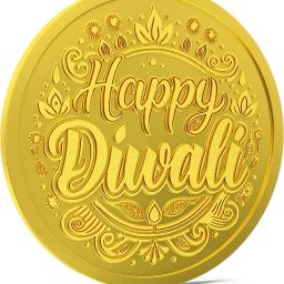 Happy Diwali 24 (995) K 8 g Gold Coin-image-87