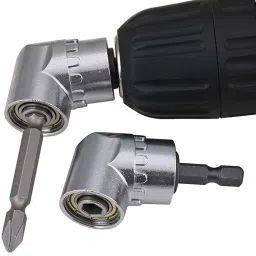 inditrust 105 Degree Right Angle Drill Attachment Driver Drill Machine With ¼” Hex Shank Quick Change Drive, Magnetic Bit Holder Angle Drill image 3