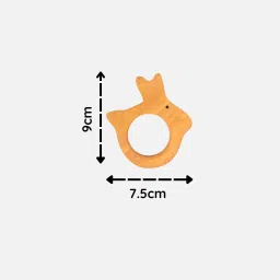 erenjoy Bunny Head, Rabbit & Dumbbell Rattle for Infants Rattle image 3
