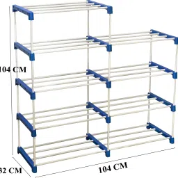 cmerchants Multi Organiser BLue-9 Book Shelf Metal Open Book Shelf image 4