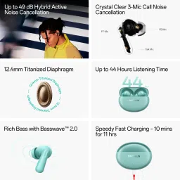 oneplus Nord Buds 3 Pro Truly Wireless Earbuds with 49dB Active Noise Cancellation Bluetooth Headset image 3