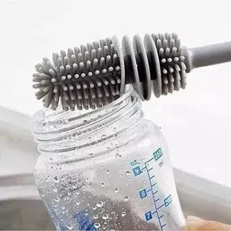 wagwanfly Silicone Bottle Cleaning Brush Long Handle for Milk Bottle,Glasses,bottle MULTI-picture-47