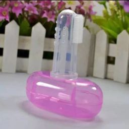 Baby Finger Tooth-Brush with Holder (Kids Toothbrush Non Toxic odorless, Ultra Soft Toothbrush-picture-22
