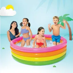Inflatable (IND*75) Pool Where Every Smile Counts With Free Pump Inflatable Swimming Pool-12