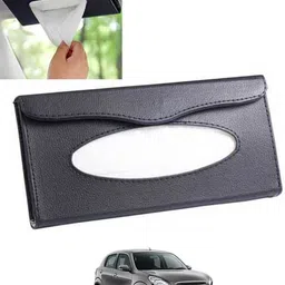 monolive Black Leatherite Rectangle Shape Fancy Design Tissue Dispencer For Car-286 Vehicle Tissue Dispenser-picture-21