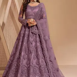 Embroidered Semi Stitched Lehenga Choli-image-66