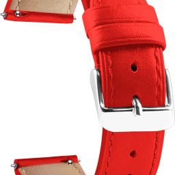 ACM Watch Strap Leather Belt for TS Timestone Seal Smartwatch Band Red 3761095 mm Synthetic Leather Watch Strap-image-85
