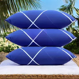 LUXURY Polyester Fibre Solid Sleeping Pillow Pack of 3-15