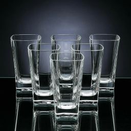 (Pack of 6) Crystal Clear Glass for Juice, Water, Milk, Mocktail, Cocktail, Beer, Wine, Whiskey, Soda - Set of 6 - 400 ML Glass Set Water/Juice Glass-14