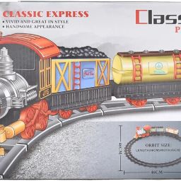 Classic Train Toy Set for Kids | Battery Operated with Tracks-image-98
