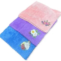 Rati Decor Flower Printed Microfiber Handkerchief for Women ["Multicolor"] Handkerchief-image-5