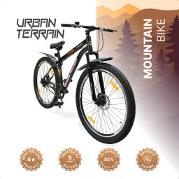 Bolt Cycles for Men Comes with Dual Disc Brake, Bell & Lock MTB UT5001S29ACC 29 T (inch) Road Cycle-11