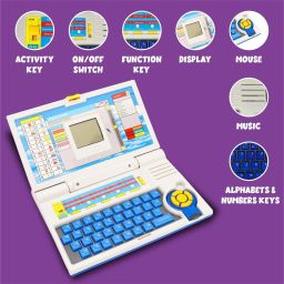 khelozz Learning & Education Multi Functional Baby laptop Musical with LED Display image 2