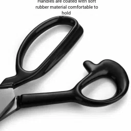 jupitor BLACK RUBER HANDLE SCISSOR Scissors image 3