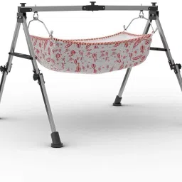 Baby Boy's&Girl's Portable Folding Swing Cradle with Free Baby Cotton Hammock-10